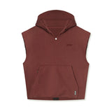 Men's Tank Top Solid Color Sleeveless Hoodie Loose  Casual Versatile Gym Vest aidase-shop