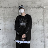 Dark Style Butterfly Graphic Men's Tshirt Spring New Long Sleeve Male T-shirt Casual Oversize Basic Unisex Clothing aidase-shop