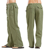 Aidase  Linen Wide Men Pants New Korean Trousers Oversize Linens Streetwear Male Spring Summer Yoga Pants Casual Men Clothing Sweatpants aidase-shop