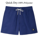Mens Swimwear Solid Swim Trunks Summer Beach Board Shorts with Pockets Quick Dry Mens Running Surfing Swimming Shorts aidase-shop