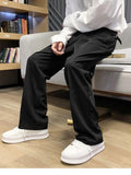 High-quality High Street Trousers Men Designer Handsome Elastic Pants Unisex Loose All-match Trend Suit Bottom Casual Long Pants aidase-shop