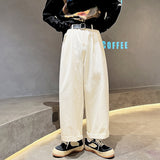 Cotton Oversized Casual Pants Men Fashion Loose Wide Leg Pants Men Japanese Streetwear Hip Hop Straight Pants Mens Trousers aidase-shop
