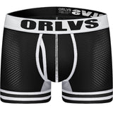 ORLVS Sexy Men Boxers Comfortable Underwear Mesh Breathable Nylon Male Panties Cueca Tanga Men Boxershorts Solid Shorts Boxers aidase-shop