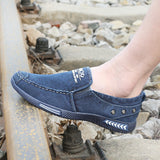 Aidase  Canvas Men Shoes Denim Lace-Up Men Casual Shoes Plimsolls Breathable Male Footwear Spring Autumn Sneakers  2019 New aidase-shop