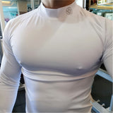 Sport Shirt Men Compression Quick Dry T-shirt Long Sleeve Bodybuilding Skinny Tee Tops Man Muscle Workout Clothing aidase-shop