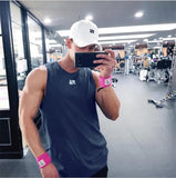 Mens fitness gyms Tank top men Fitness sleeveless shirt Male mesh breathable Sports vest Undershirt Gyms Running vest men aidase-shop