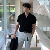 Men's Cotton Polo Shirt Casual Solid Button Down Solid Color Short Sleeve T-Shirt for Men Breathable M-3XL Clothing Luxury aidase-shop