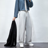 Men's Solid Color Wide Leg Casual Suit Pants  Fashion Streetwear Ins Men Trousers Harajuku Loose Unisex Pants aidase-shop