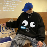 Aidase Cartoon Y2k Korean Streetwear Hoodies  Pullover Autumn Harajuku Funny Print Sweatshirts Black Vintage Hoodies aidase-shop