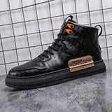 Winter New Tide Men's boots Shoes Korean High-top Board Shoes Men's Sports Tide Shoes Trend Martn warm Boots Men aidase-shop