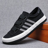 Elastic Band Canvas Casual Sneakers Youth Trend Men's Vulcanized Loafers Brand New Lazy Simple Joker Shoes aidase-shop