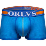 ORLVS Sexy Men Boxers Comfortable Underwear Mesh Breathable Nylon Male Panties Cueca Tanga Men Boxershorts Solid Shorts Boxers aidase-shop