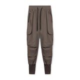 Sweatpants Men's Thin Ice Silk Running Pants Multi-pocket Fast-drying Jogging Training Pants aidase-shop