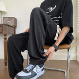 Summer New Casual Pants Men Loose Large Size High Elastic Floor Dragging Pants Male Fashion Street Y2k Trousers M-5x aidase-shop