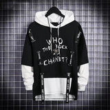 Aidase Autumn Men's Hoodie Sweatshirt Casual Black Hoodies Tops Techwear Hip Hop Harajuku Patchwork Japanese Streetwear Men 3XL aidase-shop