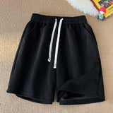 Summer New Basic Solid Casual Shorts Mens Womens Baggy Korean Trend Y2k Light Thin Short Pants Unisex Beach Trousers aidase-shop