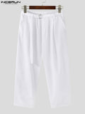 Aidase Fashion Men Pants Joggers Streetwear  Loose Pockets Korean Casual Trousers Men Lace Up Solid Color Leisure Pants 5XL aidase-shop