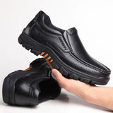 Genuine Leather Shoes Men Loafers Soft Cow Leather Men Casual Shoes New Male Footwear Black Brown Slip-on A2088 aidase-shop