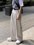 New Casual Trousers Loose Hong Kong Style Pendant Suit Pants Trend Autumn Summer Unisex Straight Wide-leg Pants aidase-shop