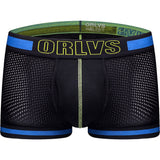 ORLVS Sexy Men Boxers Comfortable Underwear Mesh Breathable Nylon Male Panties Cueca Tanga Men Boxershorts Solid Shorts Boxers aidase-shop