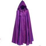 Aidase  Halloween Party Cosplay Woman Men Adult Long Hero Witchcraft Witchcraft Robe Hood Cloak Cosplay Satin Red Medieval Cloak aidase-shop