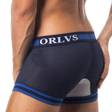 ORLVS Sexy Men Boxers Comfortable Underwear Mesh Breathable Nylon Male Panties Cueca Tanga Men Boxershorts Solid Shorts Boxers aidase-shop