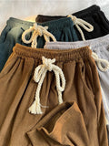 Japanese Vintage Corduroy Pants Simple Straight Trousers Oversize Casual Wide Leg Trousers Unisex Wide Leg Cargo Pants aidase-shop