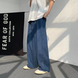 Oversized Jeans Men Fashion Blue Casual Wide Leg Jeans Men Streetwear Loose Hip Hop Straight Denim Pants Mens Trousers M-3XL aidase-shop