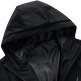 Aidase  Spring Autumn Men Jacket Solid Color Hooded Long Sleeves Loose Pockets Zipper Hood Outerwear Warm	 Male Clothing Streetwear aidase-shop