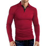 Aidase Solid Color Turn-down Collar Men Shirt Soft Leisure Long Sleeve Autumn Shirt All Match Formal Quick Dry Men Shirt	for Work aidase-shop