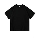 Summer Man T-shirts Short Sleeve Solid Color Casual Oversized T Shirt Men Harajuku Hip Hop Cotton Men's Clothing Tops Tee aidase-shop