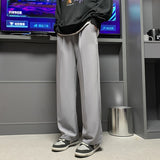New Men Wide Leg Pants Spring Korean Style Suit Trousers For Male Straight Solid Color Fashion Basic Unisex 5XL Pant aidase-shop