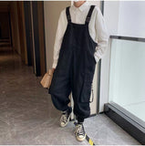 Aidase  2022 Japanese Retro Suspenders Loose Work Cargo Casual Pants Streetwear Loose Overalls Fashion Trousers Romper Jumpsuit S-2XL aidase-shop