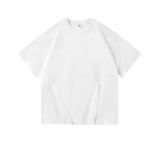 Summer Man T-shirts Short Sleeve Solid Color Casual Oversized T Shirt Men Harajuku Hip Hop Cotton Men's Clothing Tops Tee aidase-shop