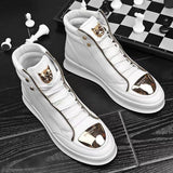 Aidase Luxury Men Ankle Boots Shoes Black White Crocodile Printed Zipper Chelsea Double Buckle Genuine Leather Dress Boots Men's Shoes aidase-shop