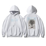 Autumn Vintage Rose Printed Men Hoodies Streetwear Casual Hooded Male Sweatshirts Korean Style Fashion Unisex Pullovers aidase-shop