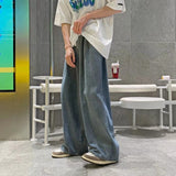 Oversized Jeans Men Fashion Blue Casual Wide Leg Jeans Men Streetwear Loose Hip Hop Straight Denim Pants Mens Trousers M-3XL aidase-shop
