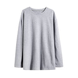 Men Harajuku Graphic T Shirts Mens Long Sleeve Oversized Tshirts Male Korean Fashions Cotton Plus Size White Tee aidase-shop