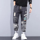 New Streetwear Hip Hop Cargo Pants Men's jeans Cargo Pants Elastic Harun pants Joggers Pants In Autumn and Spring Men Clothing aidase-shop