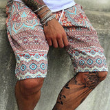 Men's Shorts Summer Shorts Bermuda shorts Beach Shorts Boho Pants Drawstring Print Graphic Prints Comfort Lightweight Knee Length Holiday Beach Stylish Casual 1 2 Inelastic mysite