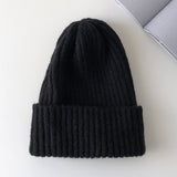 Aidase New Candy Colors Winter Hat Women Knitted Hat Warm Soft Trendy Hat Kpop Style Wool Beanie Elegant All-match Hat aidase-shop