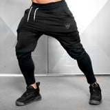 Solid Gym Sweatpants Joggers Pants Men Casual Trousers Male Fitness Sport Workout Cotton Track Pants Spring Autumn Sportswear aidase-shop