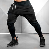 Solid Gym Sweatpants Joggers Pants Men Casual Trousers Male Fitness Sport Workout Cotton Track Pants Spring Autumn Sportswear aidase-shop