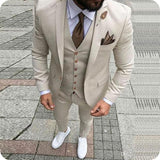 Aidase One Button Light Blue Plaid Wedding Groom Tuxedos Peak Lapel Groomsmen Mens Dinner Prom Suits (Jacket+Pants+Vest+Tie) NO:1476 aidase-shop
