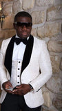 Aidase One Button Light Blue Plaid Wedding Groom Tuxedos Peak Lapel Groomsmen Mens Dinner Prom Suits (Jacket+Pants+Vest+Tie) NO:1476 aidase-shop