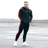 Aidase Men's Jogging Tracksuit Sports Suit Running Set Men Long Sleeve Jacket+Sweatpants Gym Wear Fitness Sweatshirt Pants 2pcs/set aidase-shop