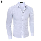 New Argyle luxury men's shirt Business Style Slim Soft Comfort Slim Fit Styles Long Sleeve Casual Dress Shirt Gift For Men aidase-shop