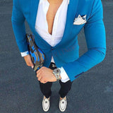 Aidase Fashion Lattice Men's Suit Slim Fit Prom Wedding Suits for Men Groom Tuxedo Jacket Pants Set Custom White Casual Men Blazer aidase-shop