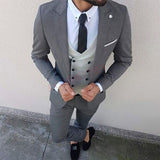 Aidase Fashion Lattice Men's Suit Slim Fit Prom Wedding Suits for Men Groom Tuxedo Jacket Pants Set Custom White Casual Men Blazer aidase-shop