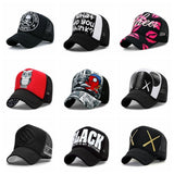 Wholesale Adult Summer Sun Hats Men Cool Hiphop Punk Rock Truck Cap Women Fashion Mesh Baseball Caps